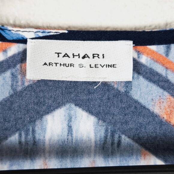 Tahari Women’s Blouse Dopamine Dressing Art Print Statement Bold Color Size XL - Picture 8 of 8